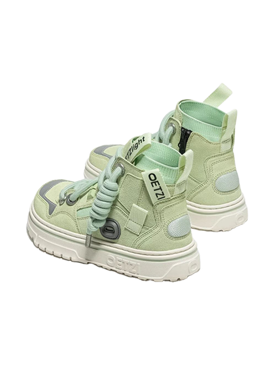OETZI丨Ötzi Suede High-Top Platform Sneakers-Green - PSYLOS 1, OETZI丨Ötzi Suede High-Top Platform Sneakers-Green, Chunky Sneakers, OETZI, PSYLOS 1